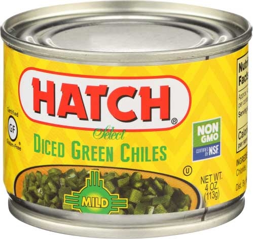 Hatch Mild Diced Green Chile, 4 Ounce -- 24 per case