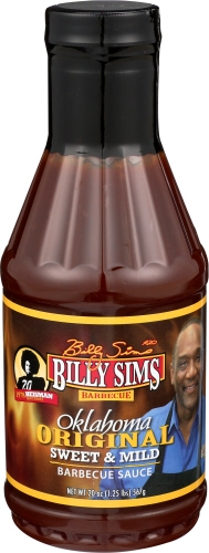 Billy Sims Oklahoma Sweet Barbecue Sauce, 20 Ounce -- 6 per case
