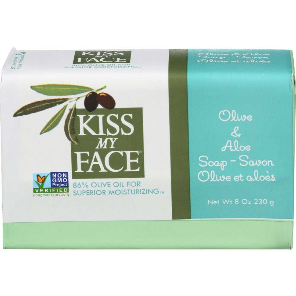 Kiss My Face Olive and Aloe Bar Soap, 8 Ounce