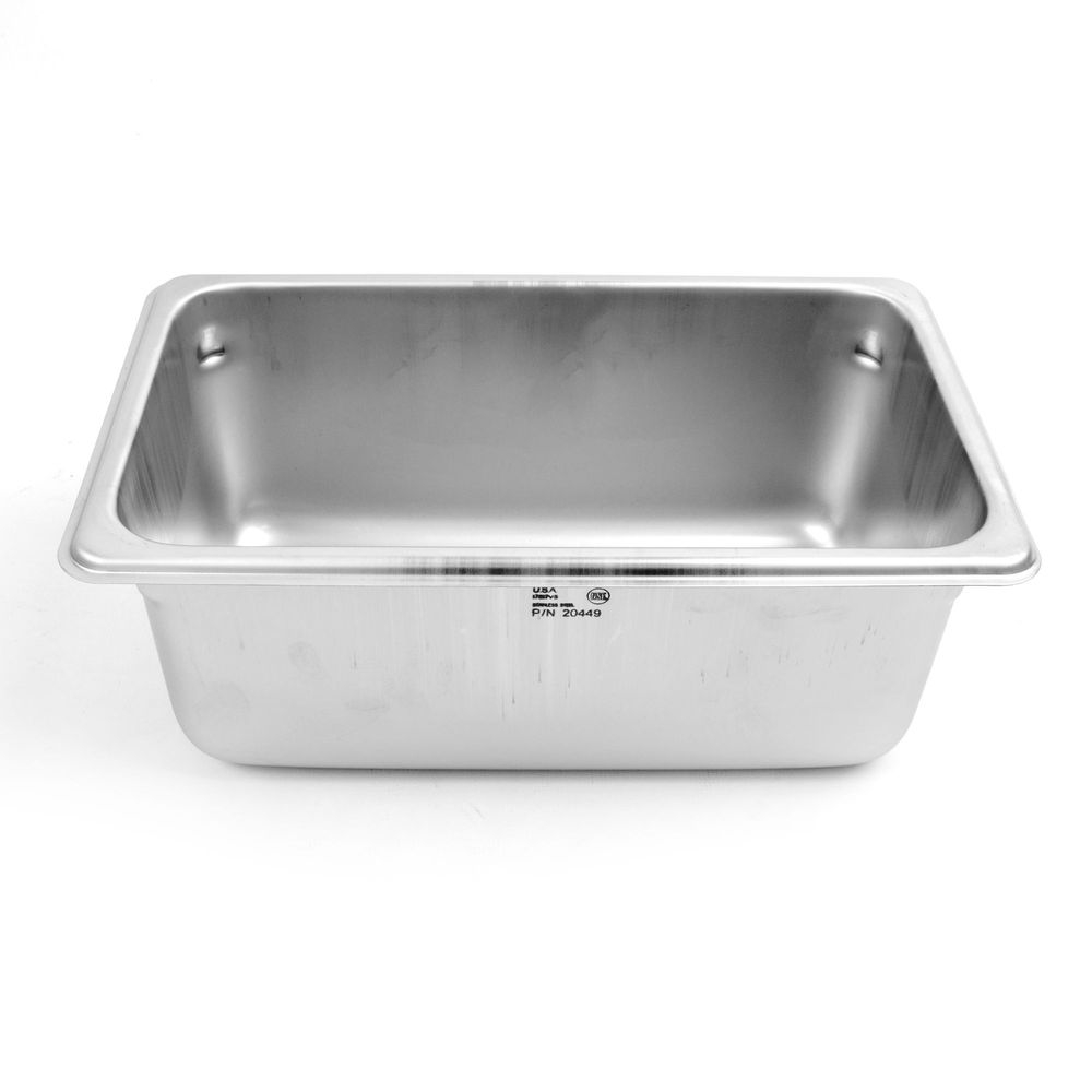 Vollrath 20449 Super Pan V Stainless Steel Fourth Size Steam Table Pan, 4 inch Deep