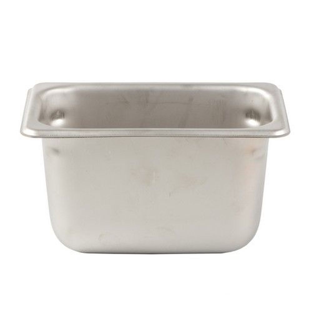 Vollrath 20949 Super Pan V Stainless Steel Ninth Size Steam Table Pan, 4 inch Deep