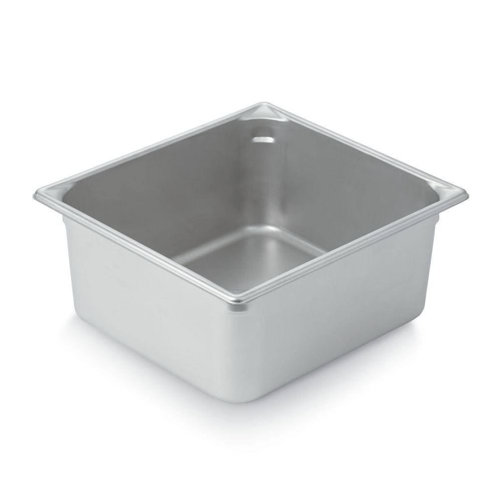 Vollrath 30162 Super Pan V Stainless Steel Two Third Size Steam Table Pan, 6 inch Deep