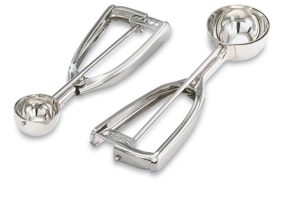 Disher Round Squeeze, Stainless Steel, 10 Size, 3 3/4 Ounce -- 12 Per Case