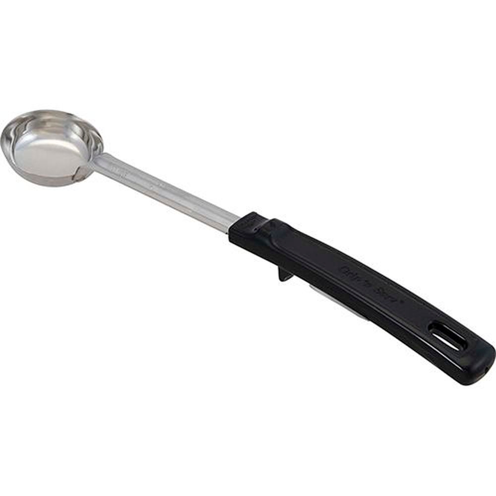 Vollrath 61147 Stainless Steel Solid Round Spoodle with Black Grip N Serv Handle, 1 Ounce Capacity