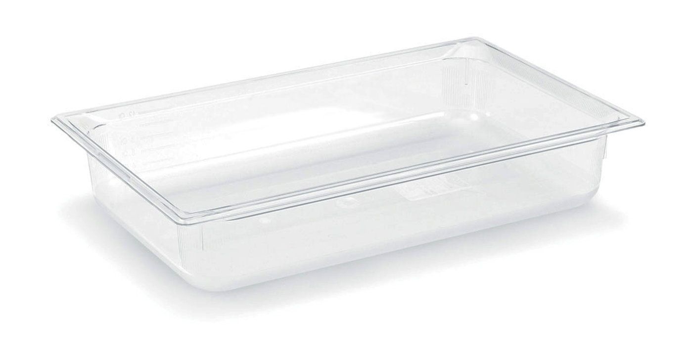 Vollrath Super Pan Clear Low Temperature Plastic Pan , 65 Millimeter -- 6 per case