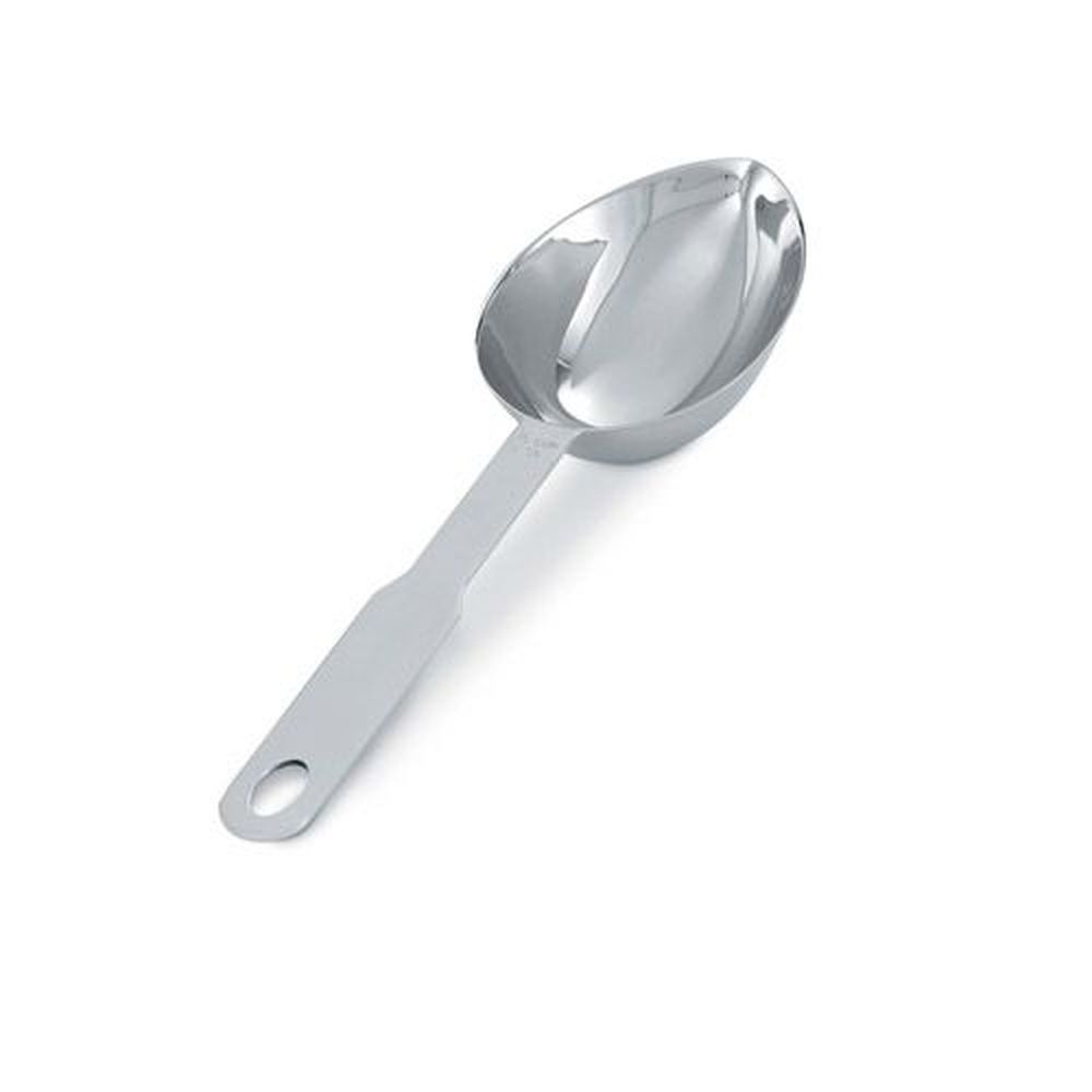 Vollrath 47057 Heavy-Duty Stainless Steel Oval Measuring Scoop, 0.33 Cup Capacity