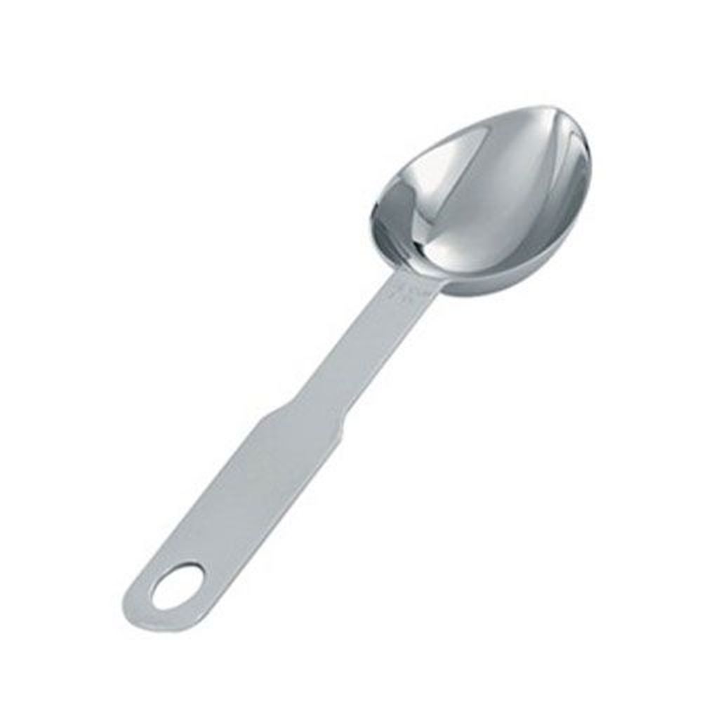Vollrath 47058 Heavy-Duty Stainless Steel Oval Measuring Scoop, 0.5 Cup Capacity