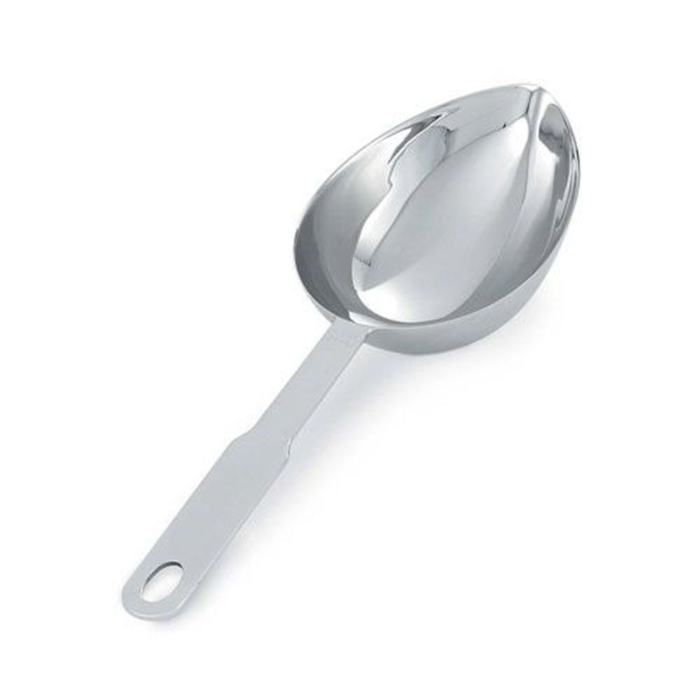 Vollrath 47059 Heavy-Duty Stainless Steel Oval Measuring Scoop, 1 Cup Capacity
