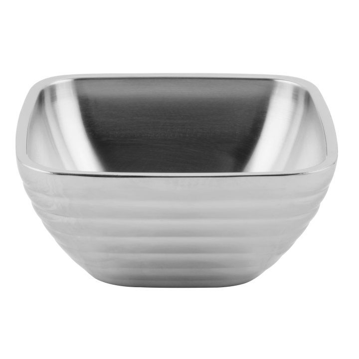 Vollrath Stainless Steel Double Wall Square Beehive Serving Bowl, 1.7 Ounce -- 12 per case