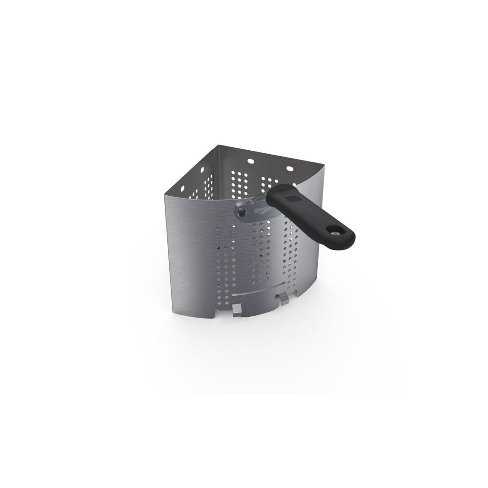 Vollrath 682114B Wear Ever Stainless Steel Perforated Pasta and Vegetable Inset with Plated Handle, 3 Quart Capacity