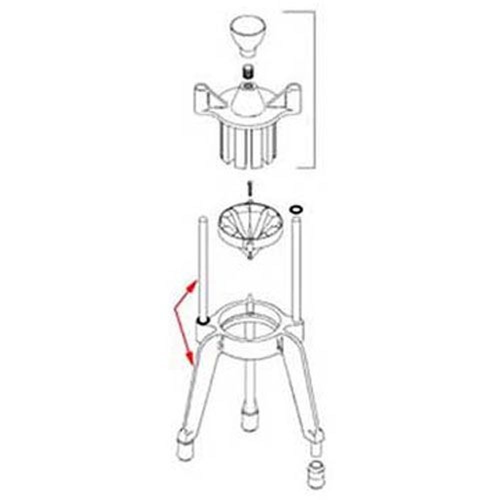 Vollrath 301 Replacement Base Housing for Wedgemaster and Coremaster