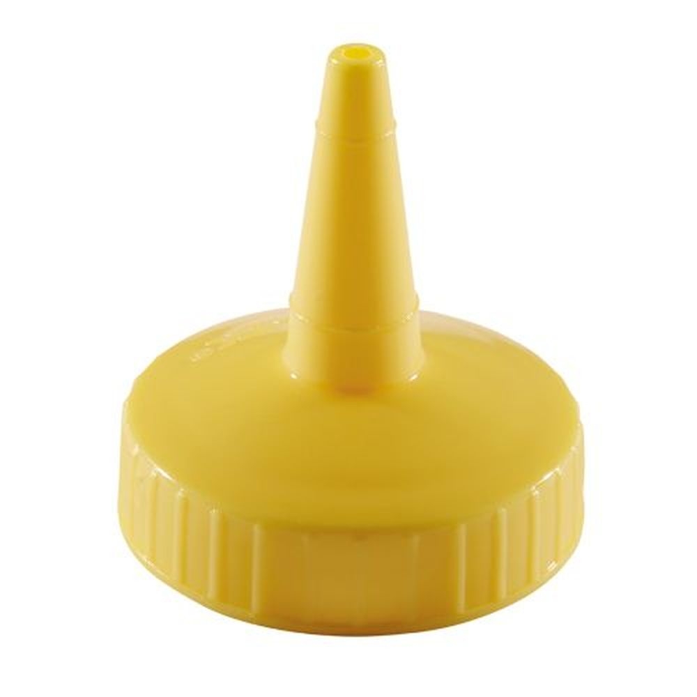 Vollrath 2813-08 Traex Yellow Single Tip Replacement Cap for Squeeze Dispenser