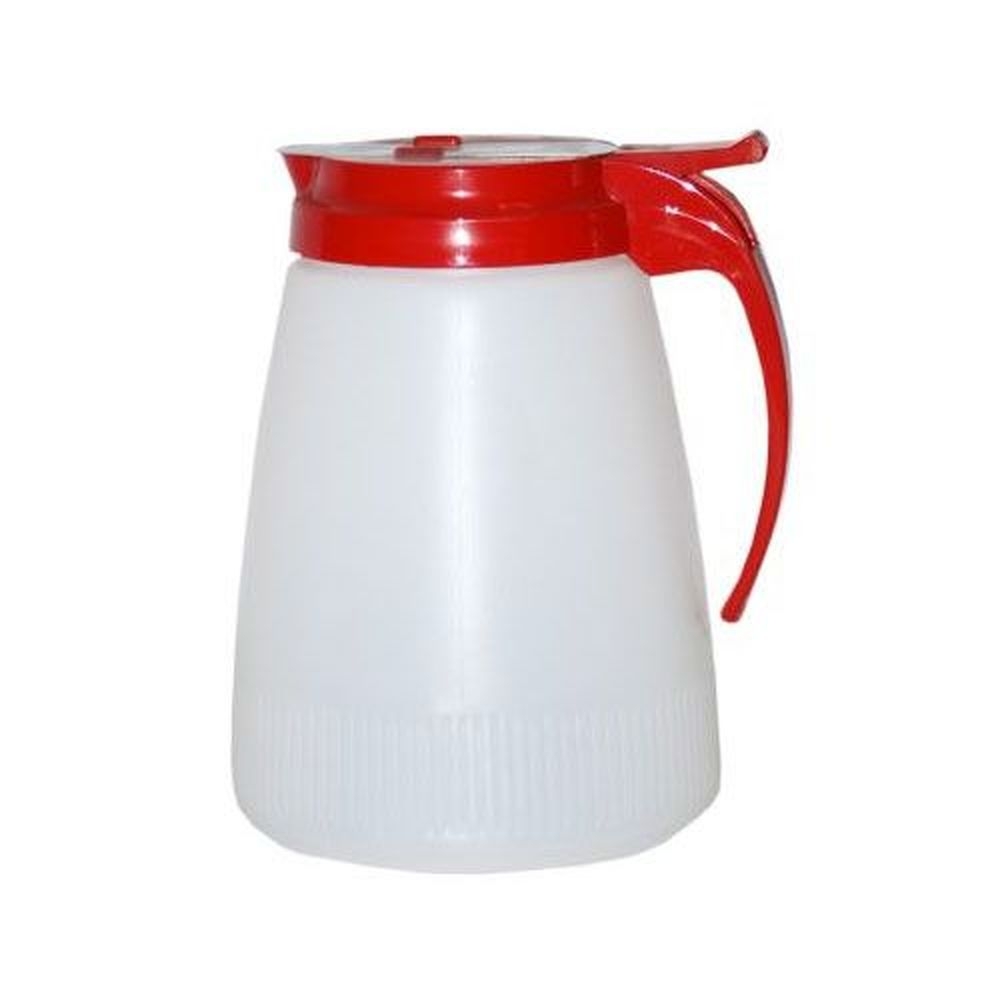 Vollrath 4748-02 Dripcut Plastic Server with Red Plastic Top, 48 Ounce Capacity -- 6 per case