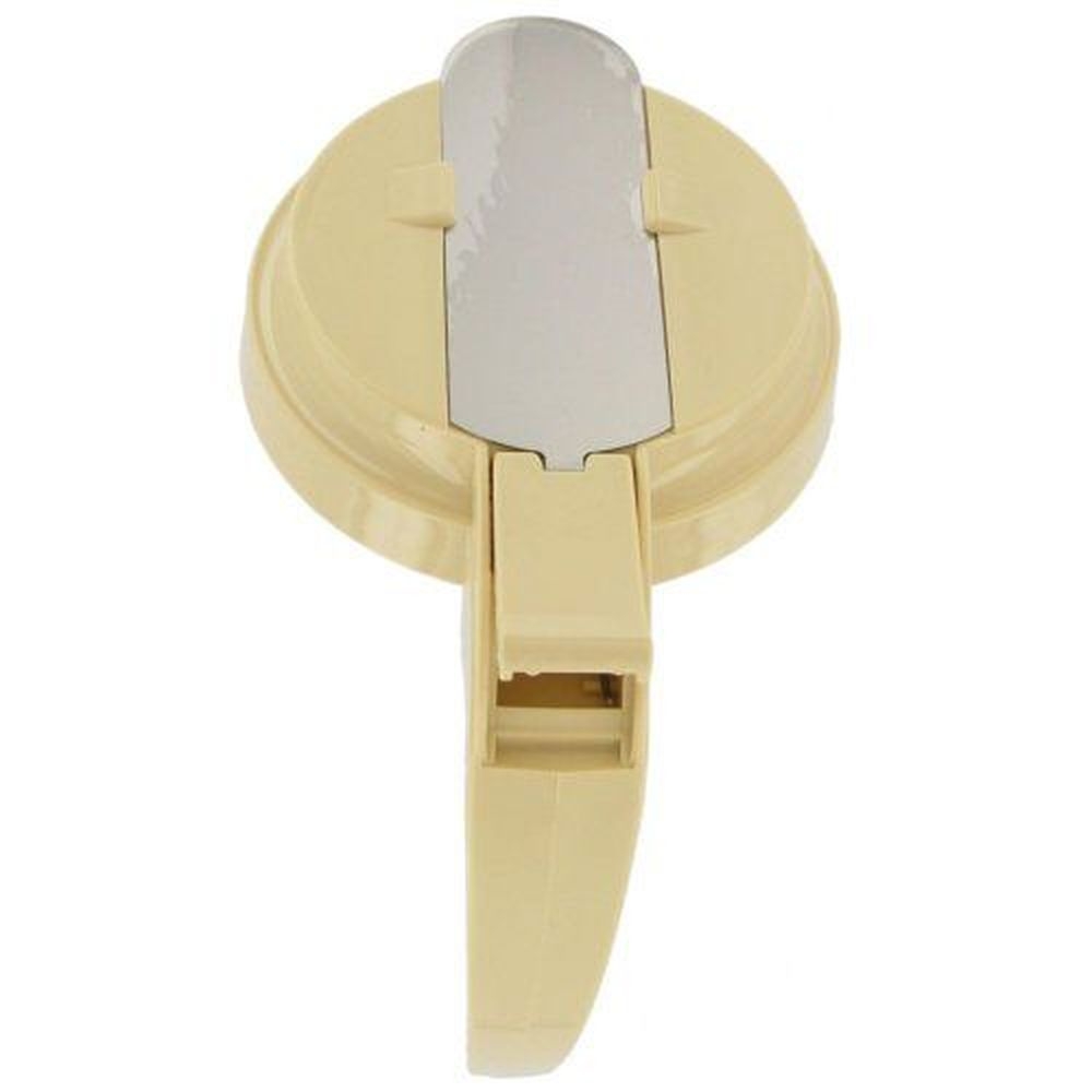 Vollrath 4748T-18 Dripcut Almond Plastic Server Replacement Top for 48 and 64 Ounce Serving Jar