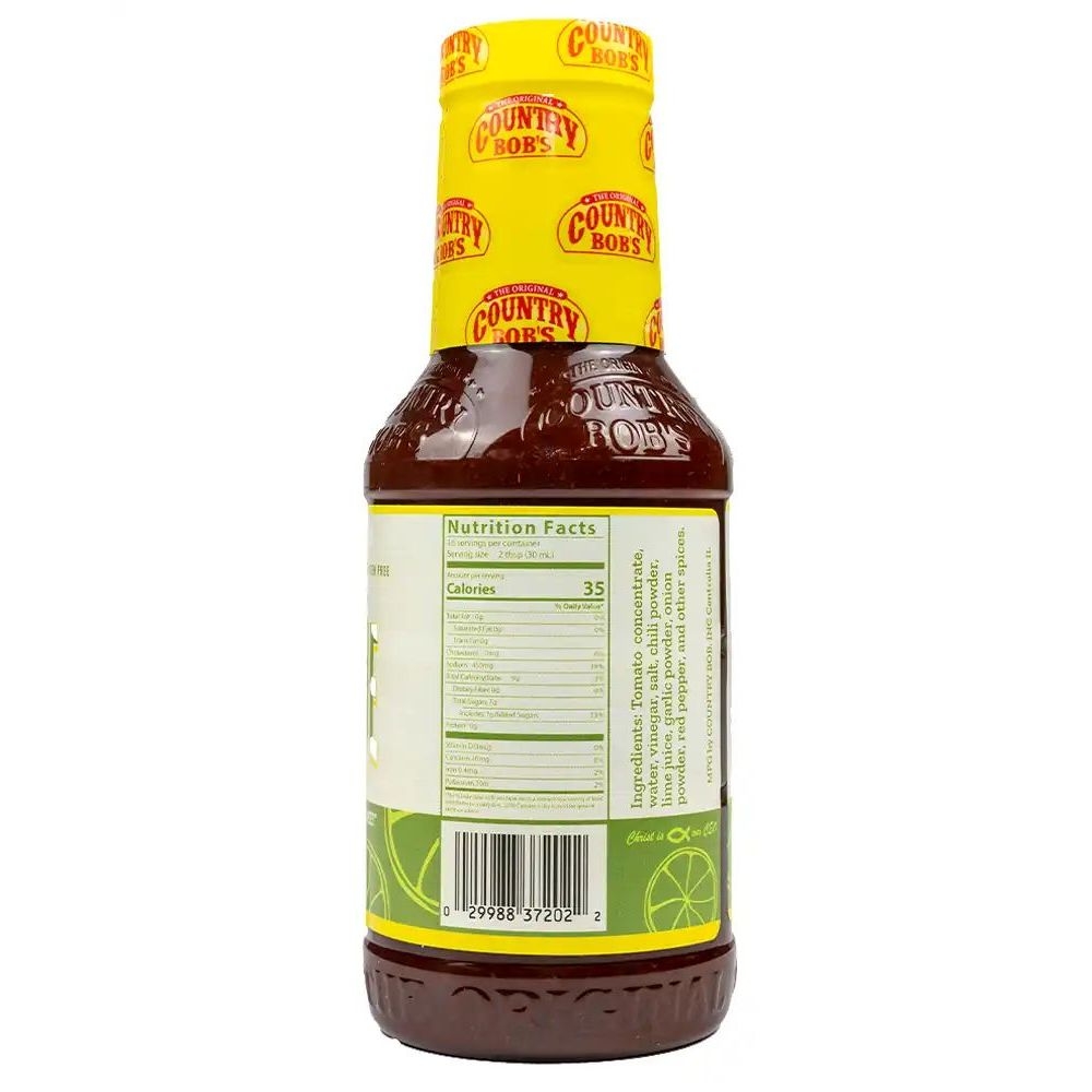Country Bobs Chili Lime Wing Sauce, 18 Ounce -- 6 per case