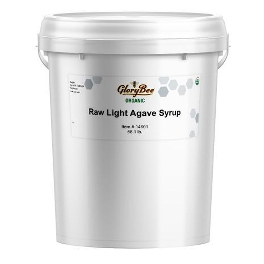 Glorybee Organic Raw Light Agave Syrup, 58.1 Pound