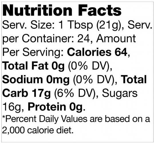 Glory Bee Organic Raw Clover Blossom Honey, 18 Ounce -- 6 per case