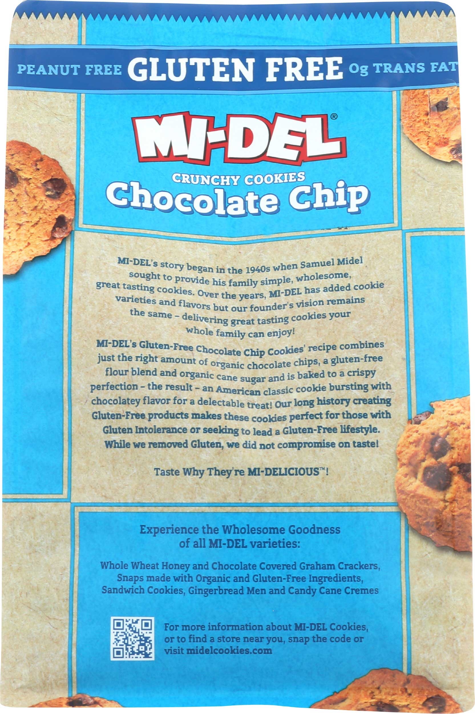 Mi Del Mini Crunchy Chocolate Chip Cookie, 8 Ounce -- 8 per case