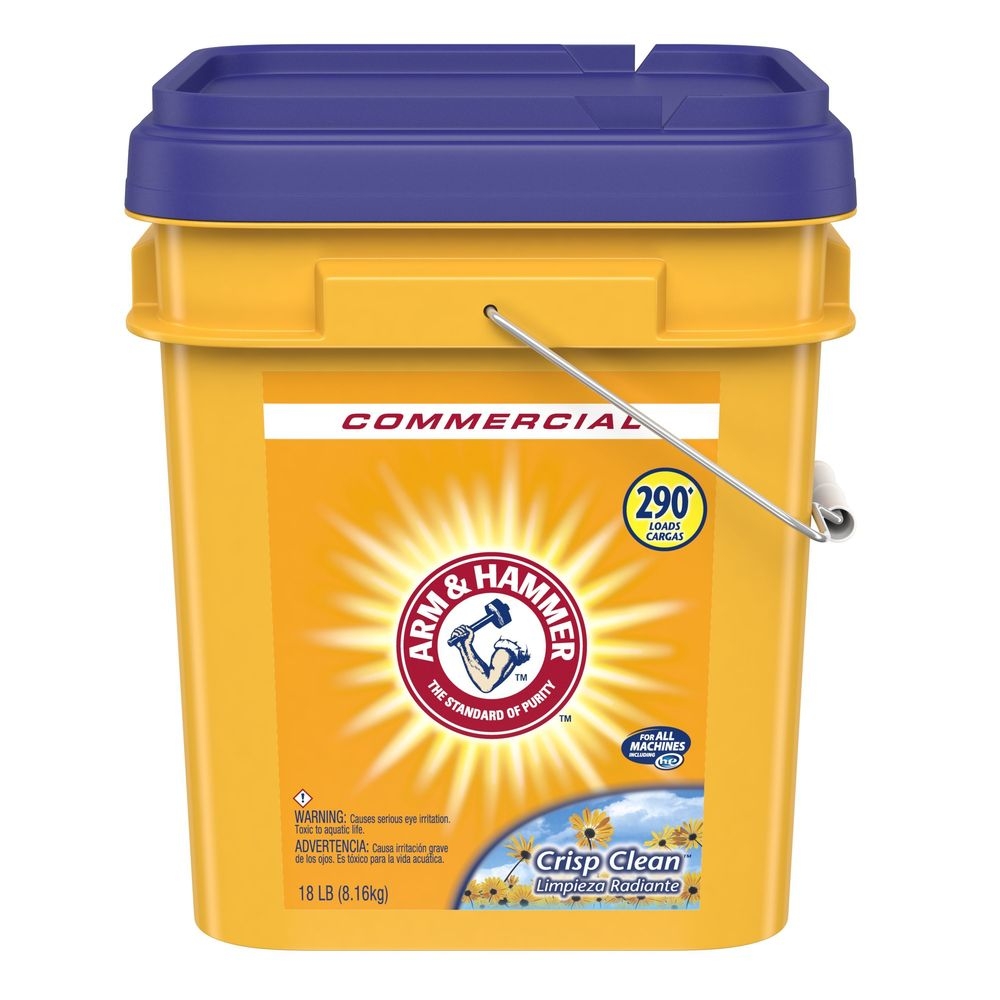 Arm and Hammer Crisp Clean Laundry Detergent Powder, 18 Pound Pail