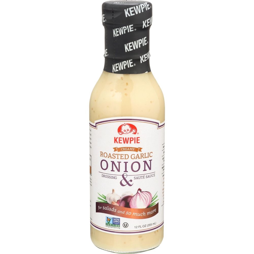 Kewpie Creamy Roasted Garlic Onion Dressing, 12 Ounce -- 6 per case