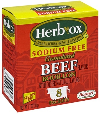 Herb Ox Instant Granulated Beef Bouillon Packet, 1.1 Ounce -- 12 per case