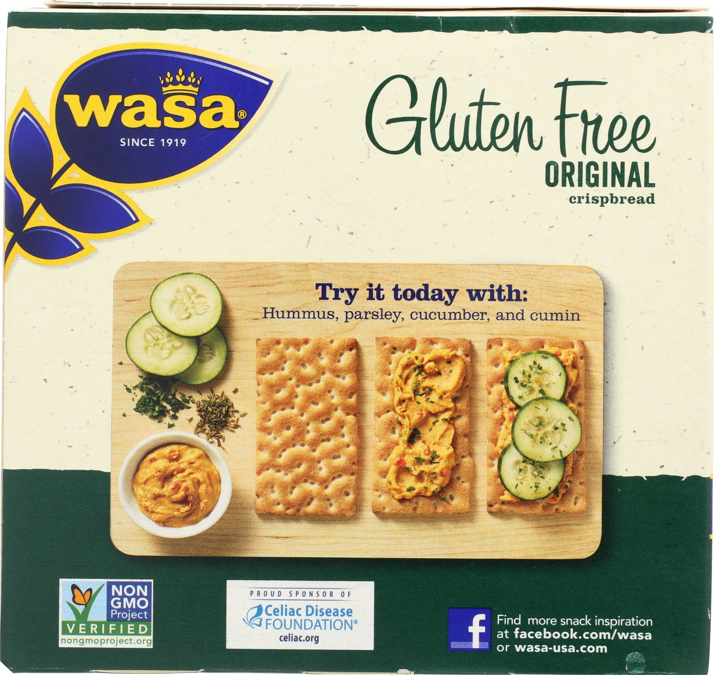 Wasa Gluten Free Original Crispbread, 5.4 Ounce -- 10 per case