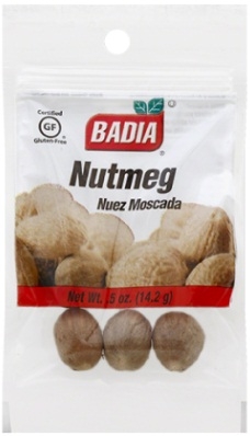 Badia Whole Nutmeg - Cello Pack, 0.5 Ounce -- 12 per case