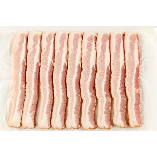 Jones Dairy Farm 1/4 inch Slices Uncooked Dry Aged Hickory Smoked Bacon, 2.68 Ounce -- 90 per case