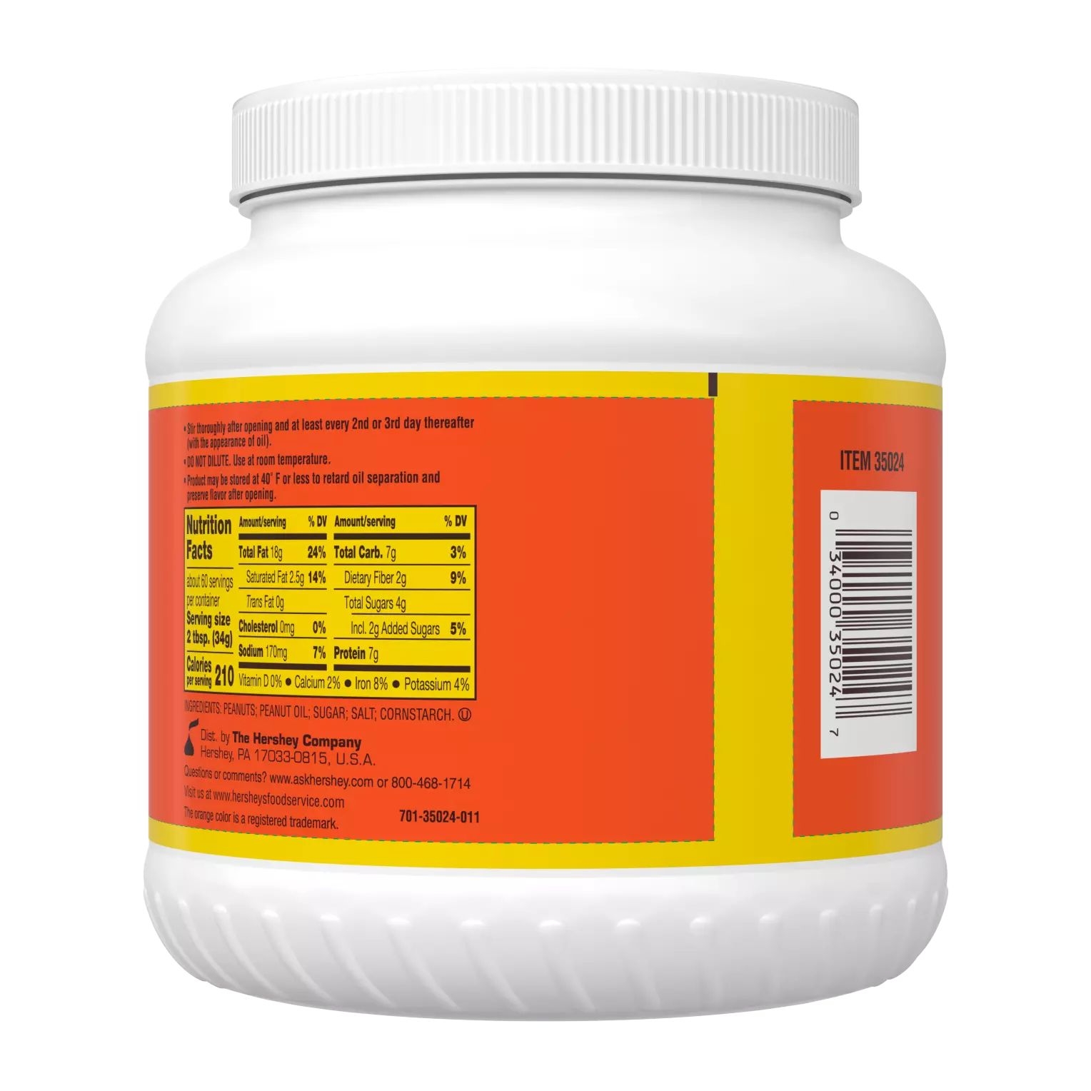 Reese's Simply Pourable Peanut Butter Sauce, 4.5 Pound -- 6 Per Case