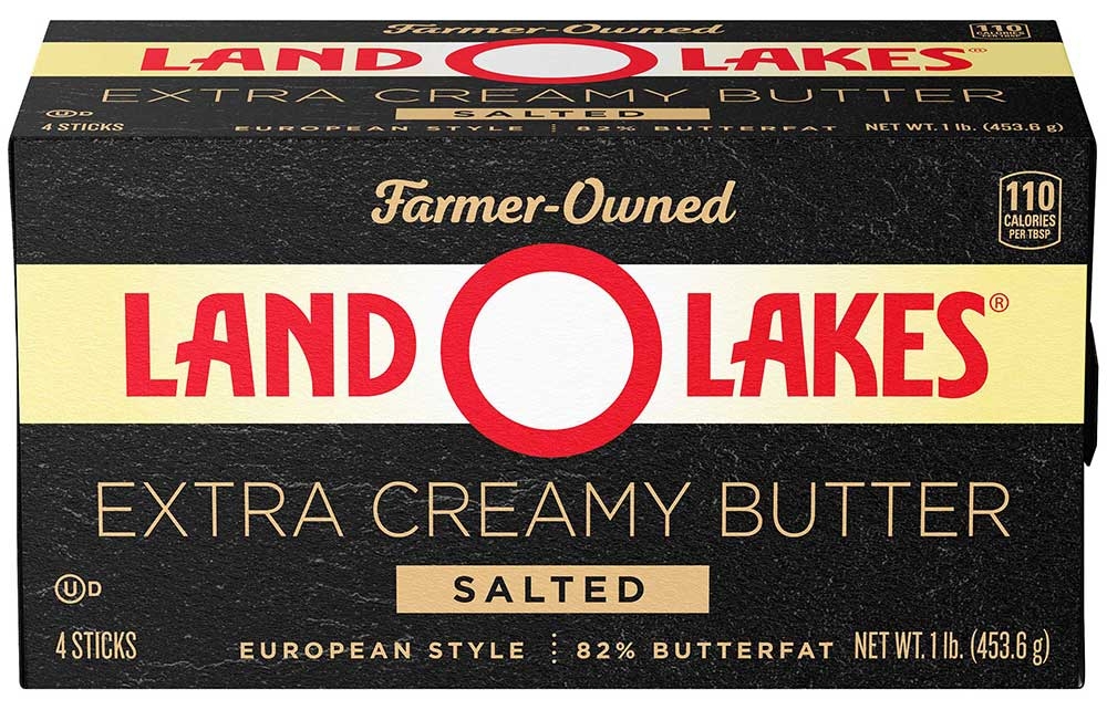 Land O Lakes Extra Creamy Salted Butter, 1 Pound -- 18 per case