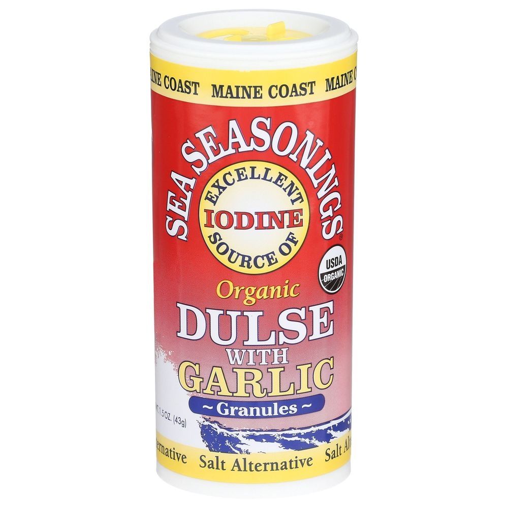 Maine Coast Organic Dulse with Garlic Granules, 1.5 Ounce Shaker