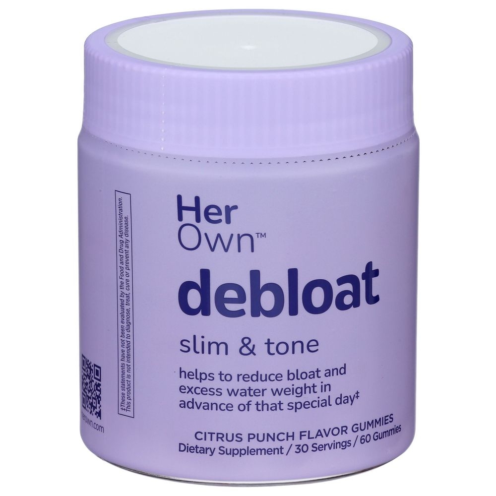 Her Own Citrus Punch Flavor Debloat Gummies, 60 count