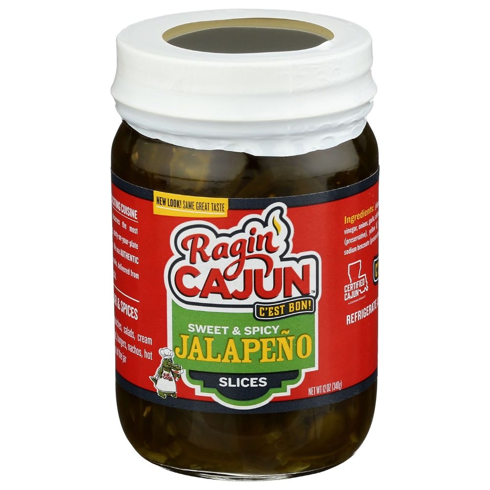 Ragin Cajun Sweet and Spicy Candied Jalapeno Slices, 12 Ounce -- 12 per case