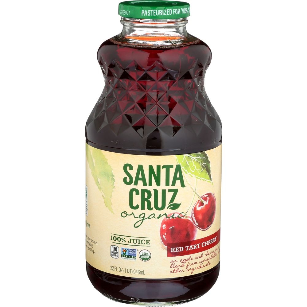 Santa Cruz Organic Red Tart Cherry Juice, 32 Fluid Ounce -- 6 per case