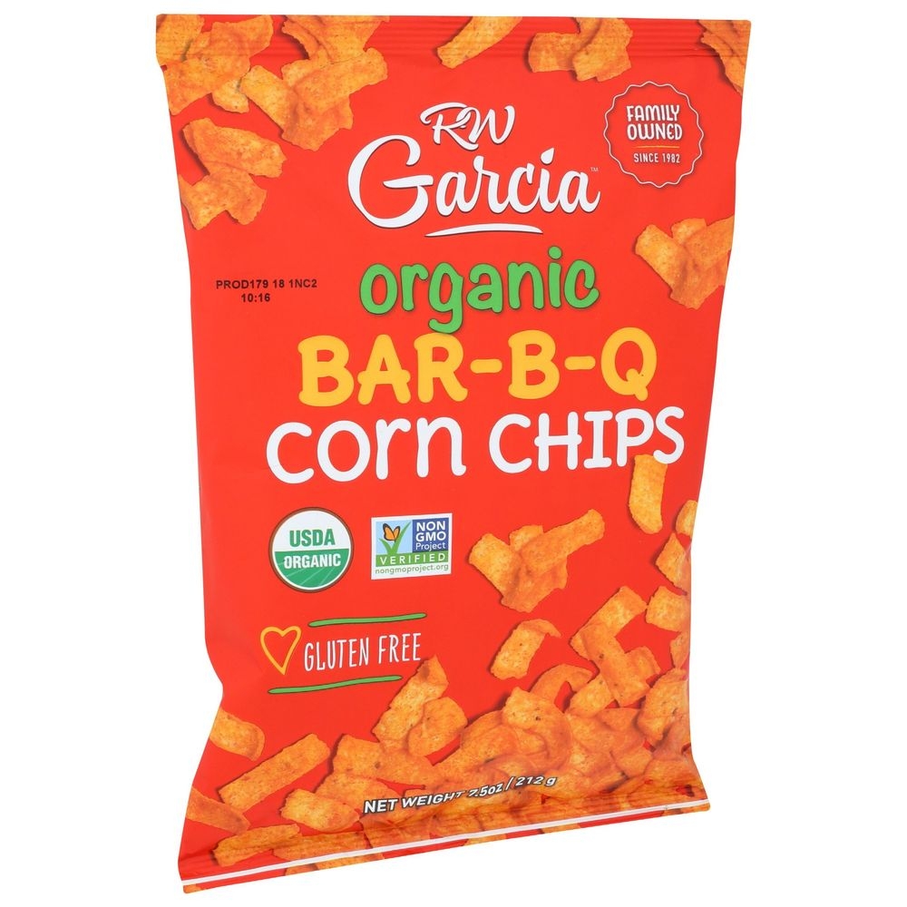 RW Garcia Organic Bar-B-Q Corn Chips, 7.5 Ounce -- 12 per case