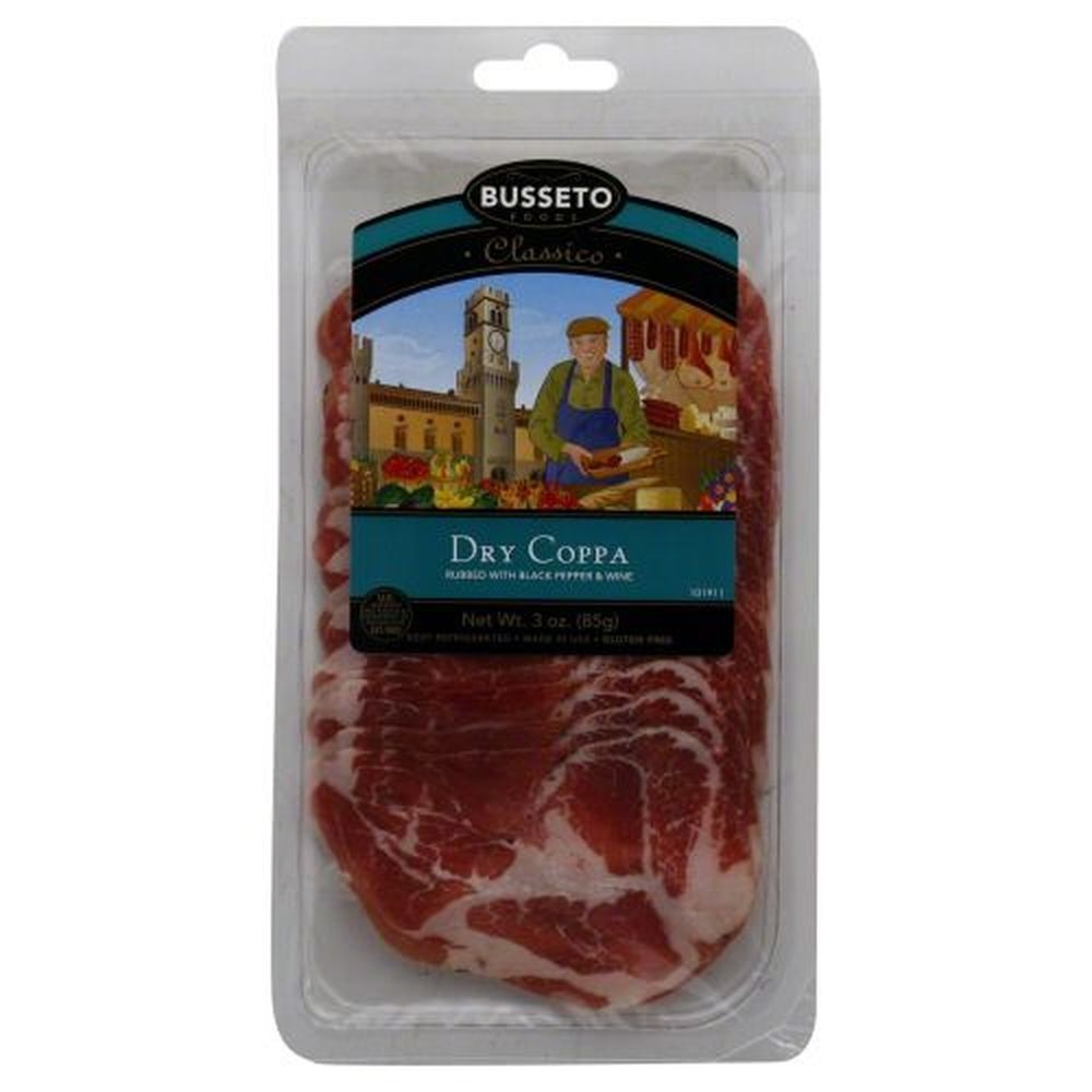 Busseto Sliced Dry Coppa, 3 Ounce -- 12 per case