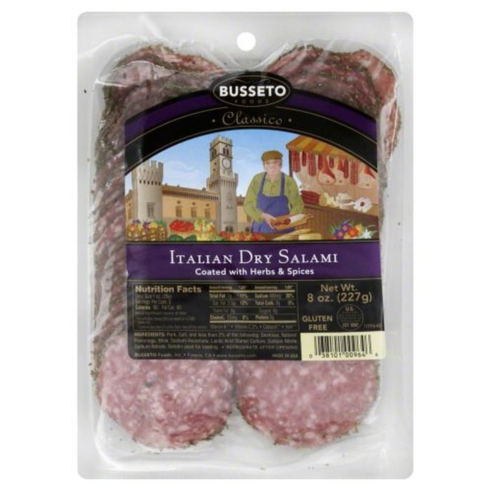 Busseto Herb Dry Salami, 8 Ounce -- 12 per case