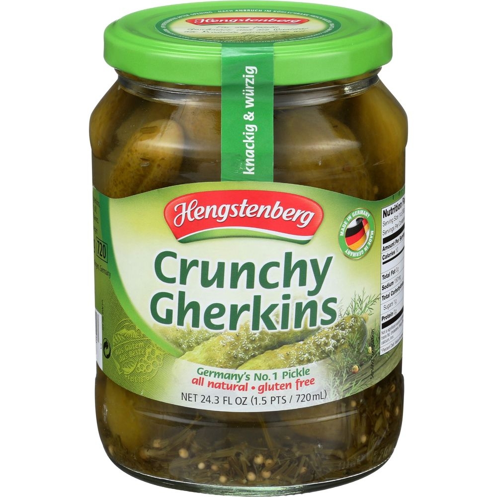 Hengstenberg Crunchy Gherkins, 24.3 Ounce -- 12 per case