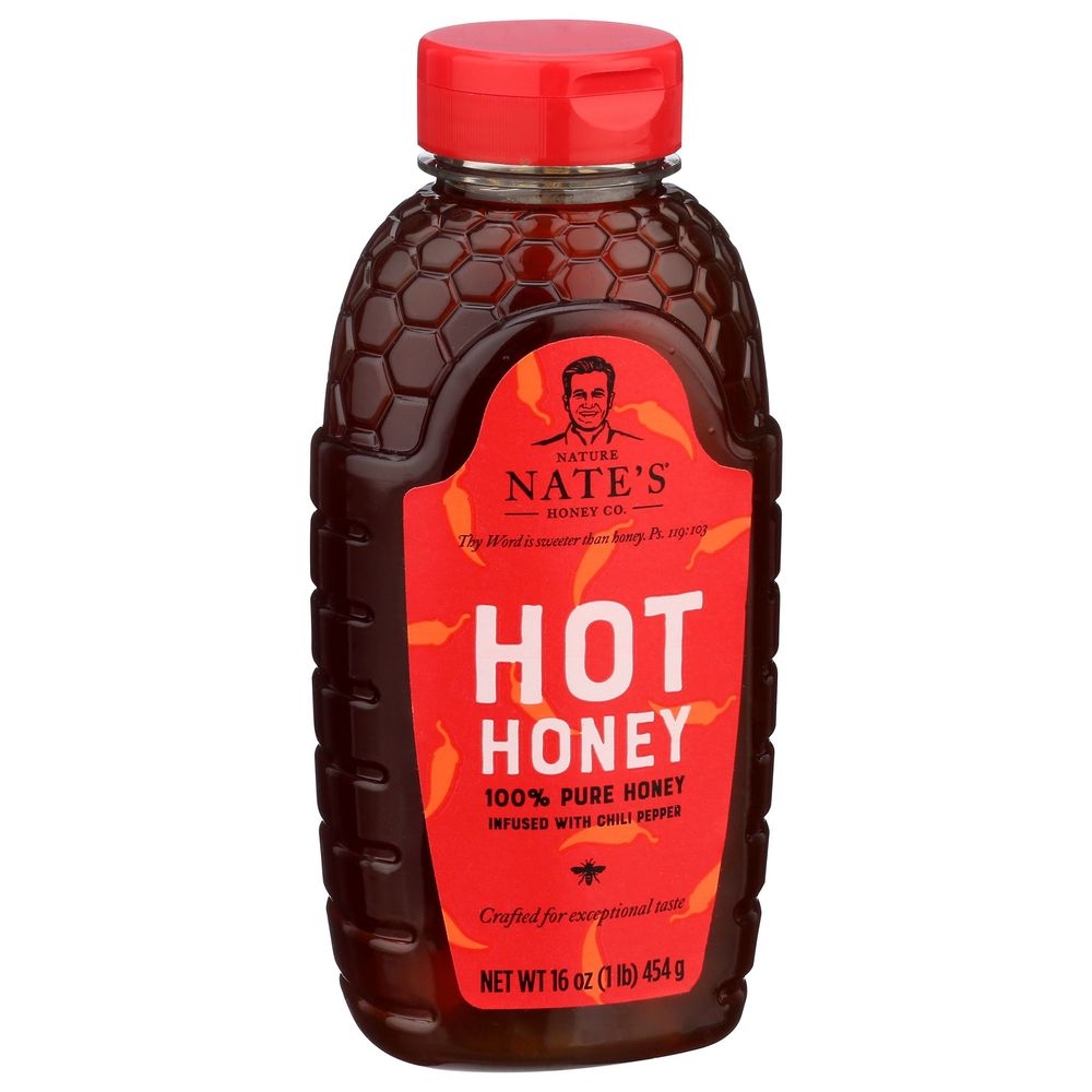 Nature Nates Hot Honey, 16 Ounce -- 6 per case