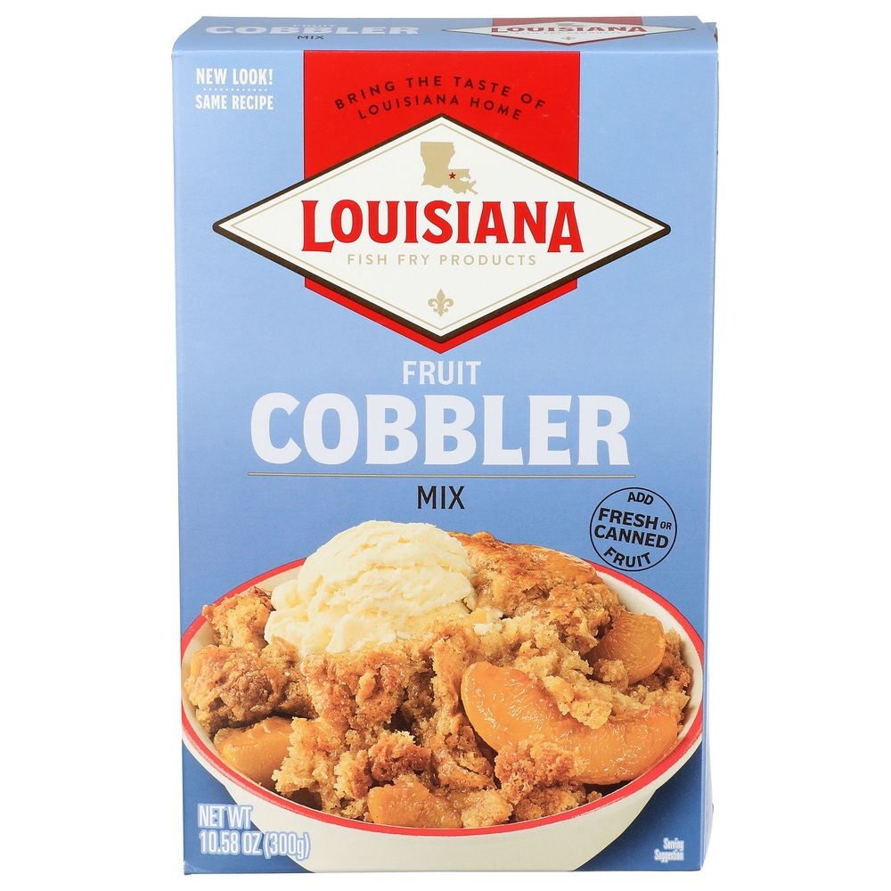 Louisiana Fish Fry Fruit Cobbler Mix, 10.58 Ounce -- 6 per case