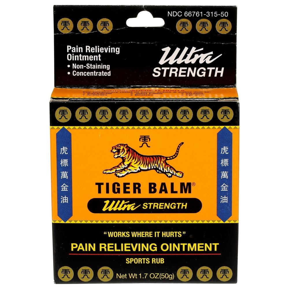 Tiger Balm Sport Rub Ultra Strength Pain Relieving Ointment, 1.7 Ounce
