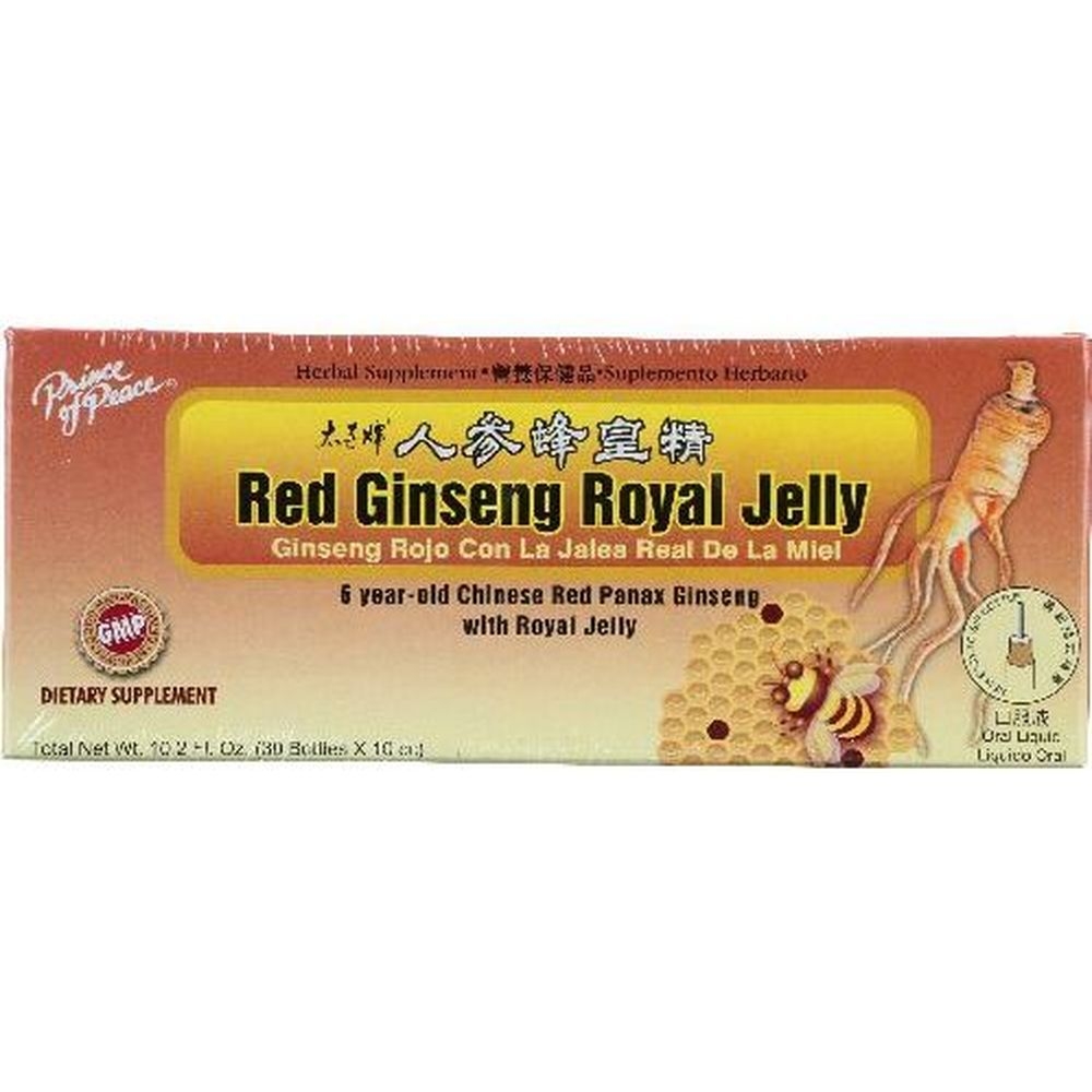 Prince of Peace Red Ginseng Royal Jelly Dietary Supplement, 30 count -- 3 per case