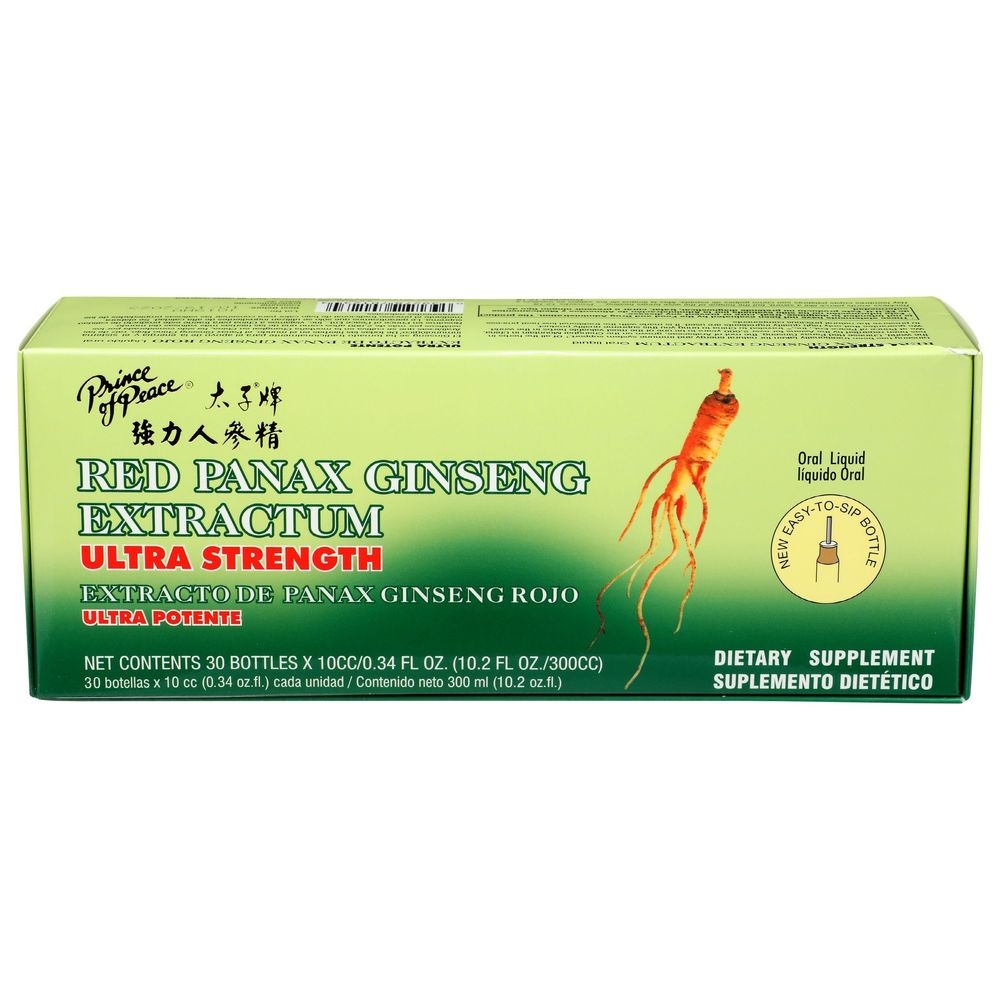 Prince of Peace Ultra Strength Red Panax Ginseng Extractum, 30 count