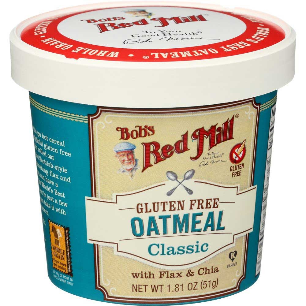 Bobs Red Mill Gluten Free Classic Oatmeal Cup, 1.81 Ounce -- 12 per case