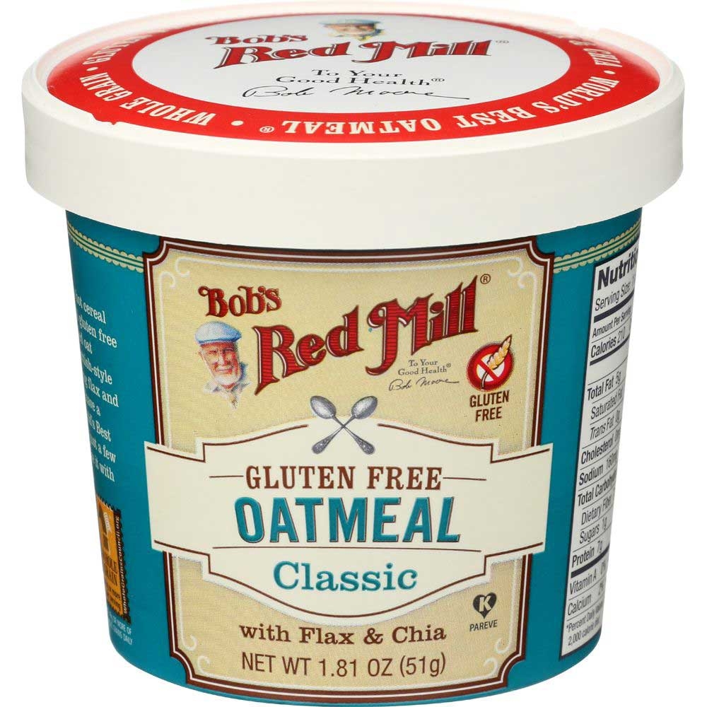 Bobs Red Mill Gluten Free Classic Oatmeal Cup, 1.81 Ounce -- 12 per case