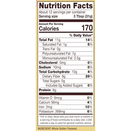 Bobs Red Mill Golden Flaxseed, 13 Ounce -- 4 per case