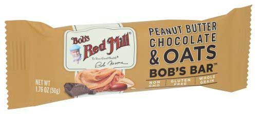 Bobs Red Mill Peanut Butter Chocolate and Oats Bar, 1.76 Ounce -- 12 per case
