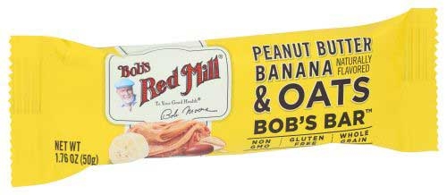 Bobs Red Mill Peanut Butter Banana and Oats Bar, 1.76 Ounce -- 12 per case