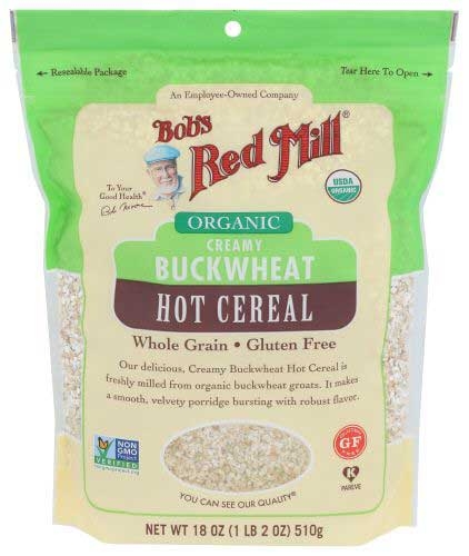 Bobs Red Mill Organic Creamy Buckwheat Hot Cereal, 18 Ounce -- 4 per case