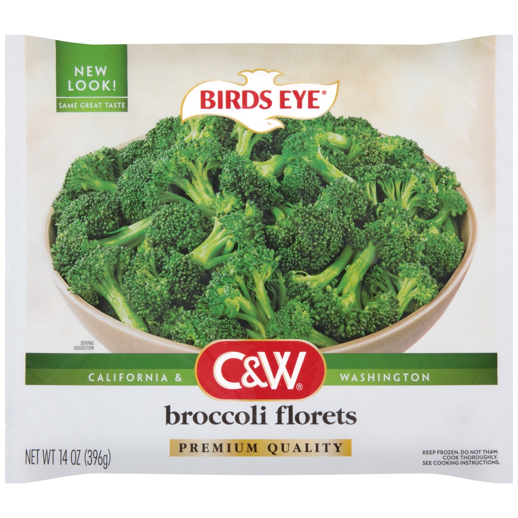 Birds Eye C and W Broccoli Florets, 14 Ounce -- 12 per case.